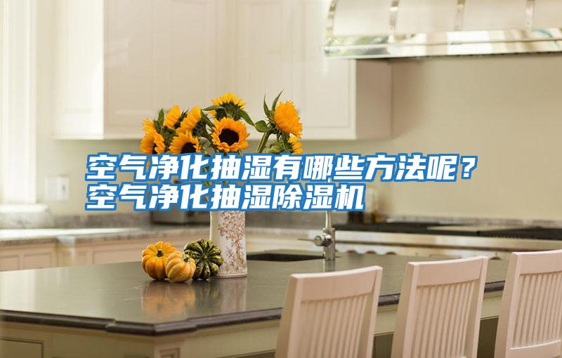 空气净化抽湿有哪些方法呢？空气净化抽湿除湿机