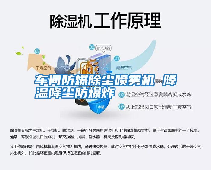 车间防爆除尘喷雾机 降温降尘防爆炸