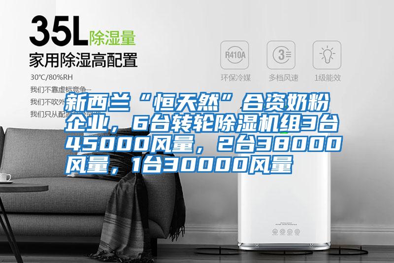 新西兰“恒天然”合资奶粉企业，6台转轮除湿机组3台45000风量，2台38000风量，1台30000风量