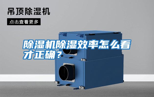 除湿机除湿效率怎么看才正确？