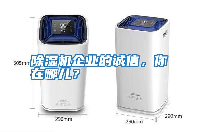除湿机企业的诚信，你在哪儿？