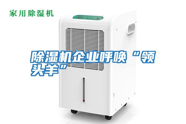除湿机企业呼唤“领头羊”