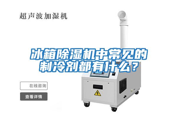 冰箱除湿机中常见的制冷剂都有什么？