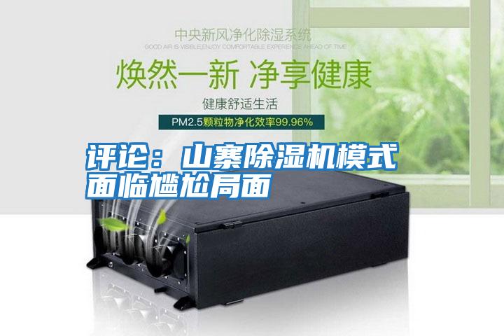 评论：山寨除湿机模式 面临尴尬局面