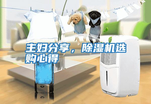 主妇分享，除湿机选购心得