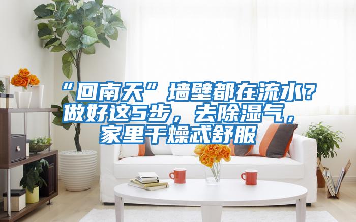 “回南天”墙壁都在流水？做好这5步，去除湿气，家里干燥忒舒服