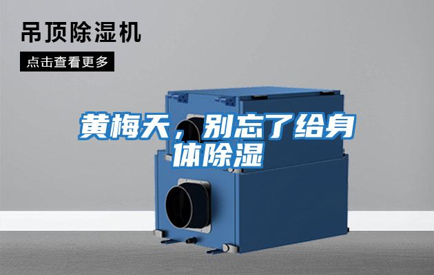 黄梅天，别忘了给身体除湿