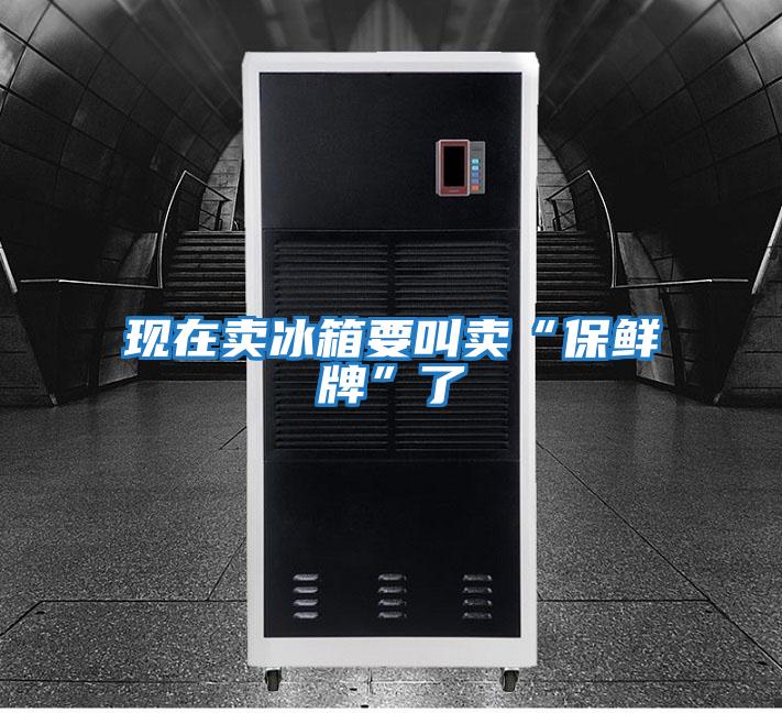 现在卖冰箱要叫卖“保鲜牌”了