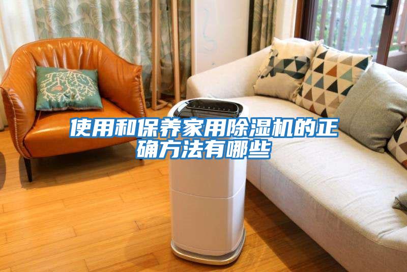 使用和保养家用除湿机的正确方法有哪些