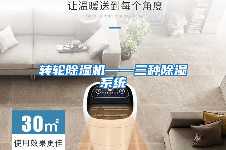 转轮除湿机——三种除湿系统