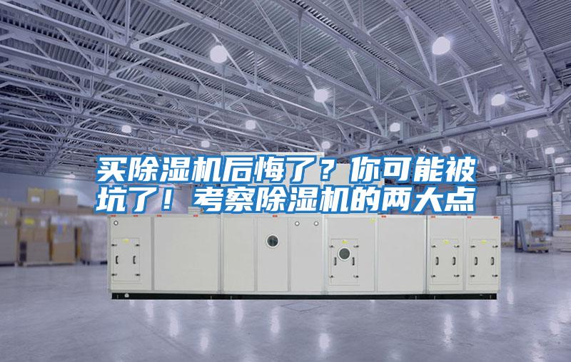 买除湿机后悔了？你可能被坑了！考察除湿机的两大点