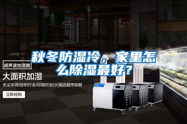 秋冬防湿冷，家里怎么除湿最好？