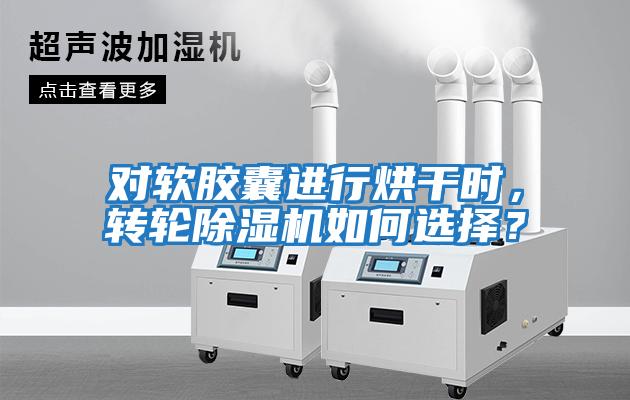 对软胶囊进行烘干时，转轮除湿机如何选择？