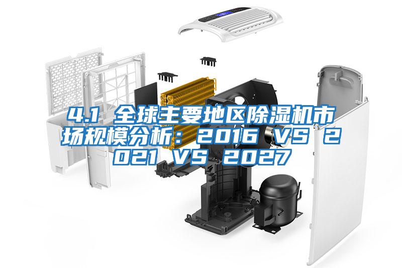 4.1 全球主要地区除湿机市场规模分析：2016 VS 2021 VS 2027