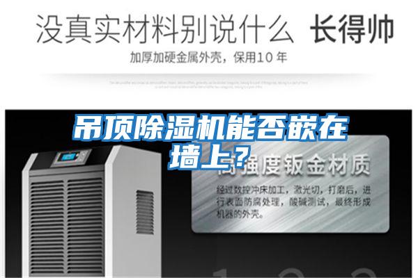 吊顶除湿机能否嵌在墙上？
