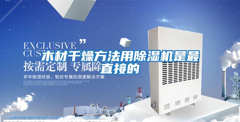 木材干燥方法用除湿机是最直接的