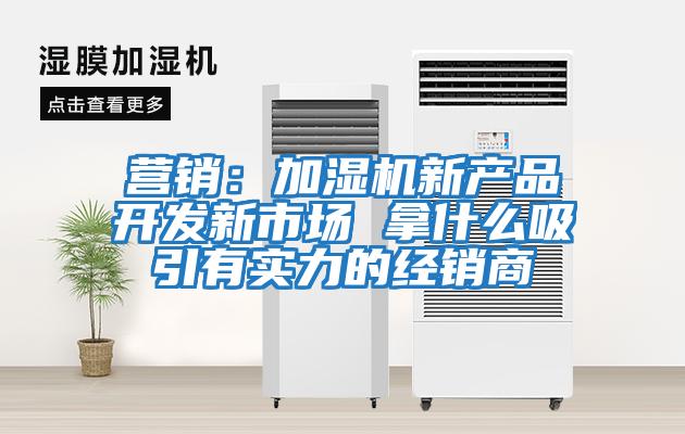 营销:加湿机新产品开发新市场 拿什么吸引有实力的经销商