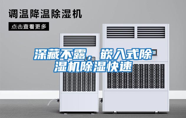 深藏不露，嵌入式除湿机除湿快速