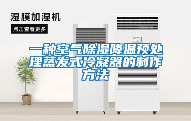 一种空气除湿降温预处理蒸发式冷凝器的制作方法