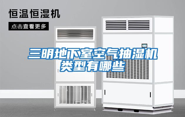 三明地下室空气抽湿机类型有哪些