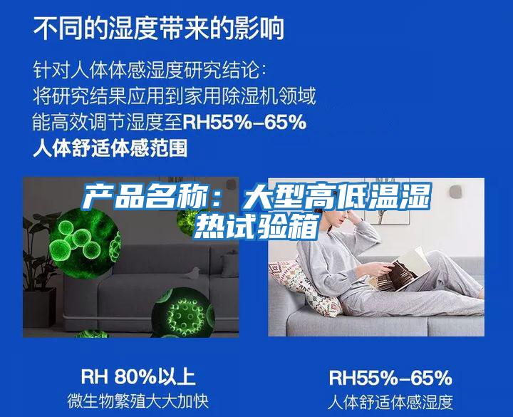 产品名称：大型高低温湿热试验箱