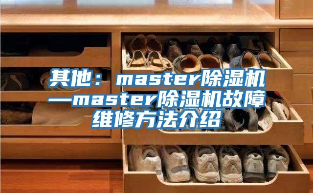 其他：master除湿机—master除湿机故障维修方法介绍