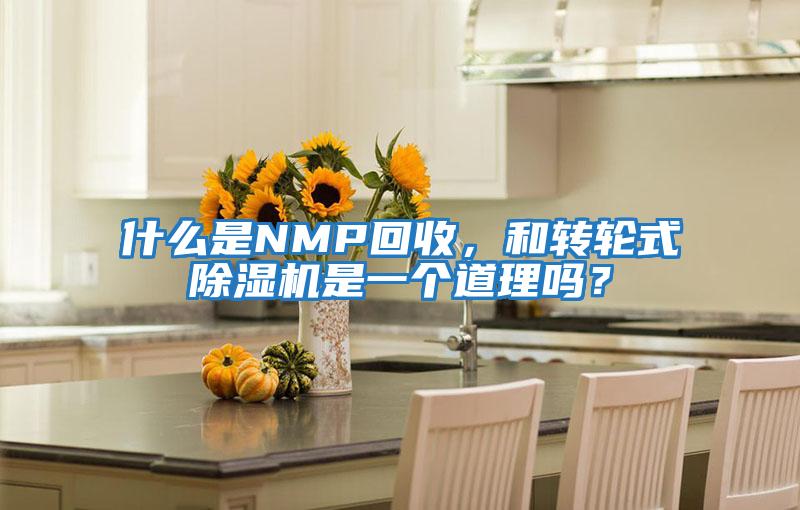 什么是NMP回收，和转轮式除湿机是一个道理吗？