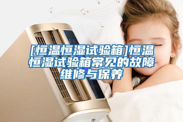 [恒温恒湿试验箱]恒温恒湿试验箱常见的故障维修与保养