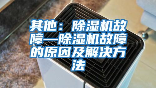 其他：除湿机故障—除湿机故障的原因及解决方法