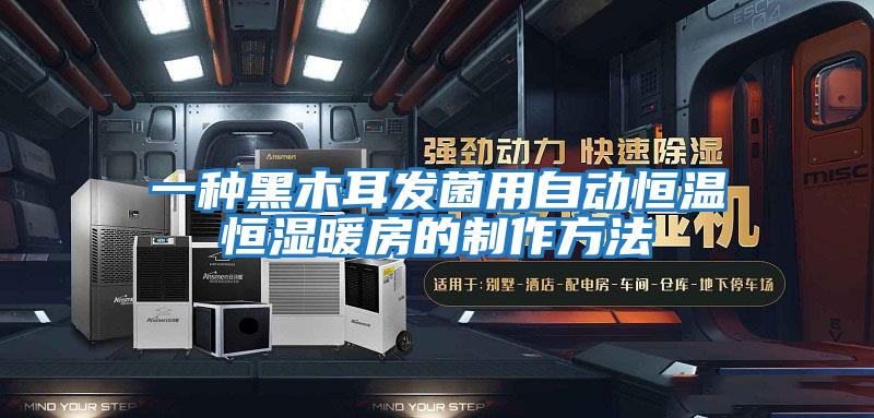 一种黑木耳发菌用自动恒温恒湿暖房的制作方法