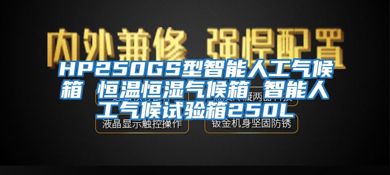 HP250GS型智能人工气候箱 恒温恒湿气候箱 智能人工气候试验箱250L