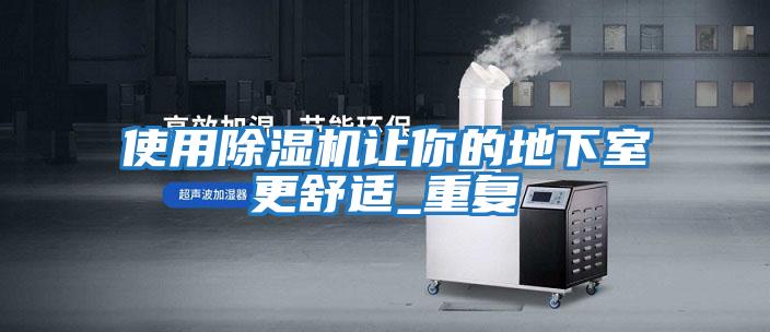使用除湿机让你的地下室更舒适_重复