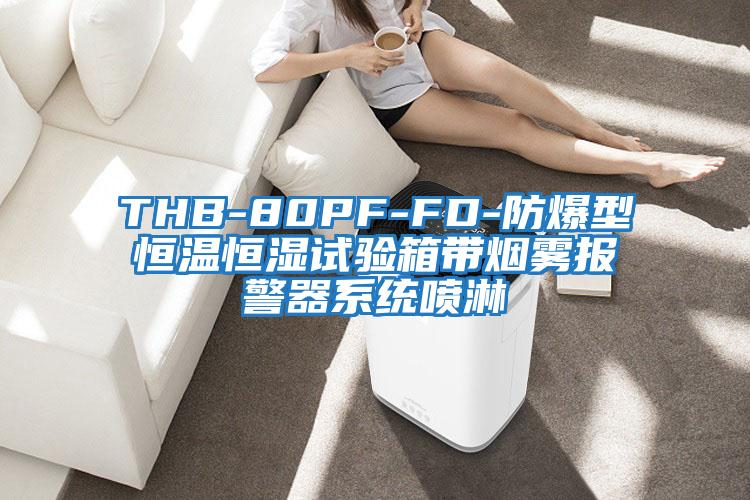 THB-80PF-FD-防爆型恒温恒湿试验箱带烟雾报警器系统喷淋