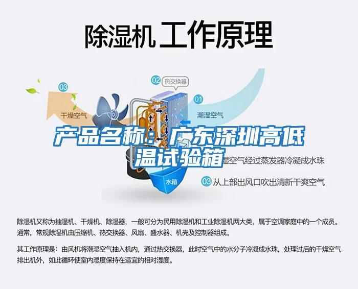 产品名称：广东深圳高低温试验箱