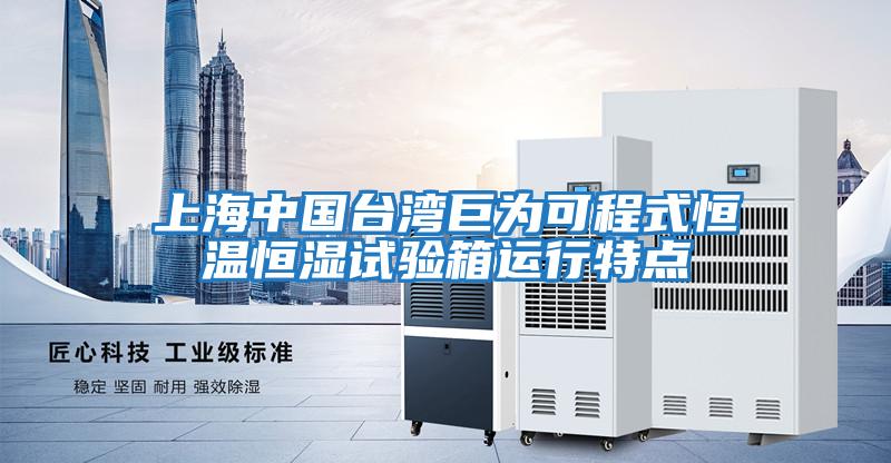 上海中国台湾巨为可程式恒温恒湿试验箱运行特点