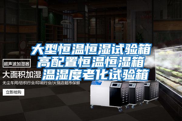大型恒温恒湿试验箱 高配置恒温恒湿箱  温湿度老化试验箱