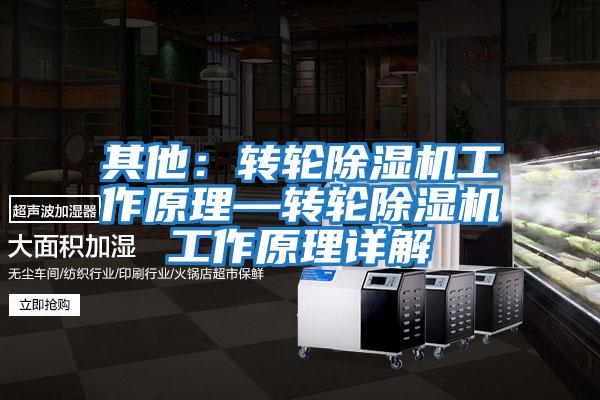 其他：转轮除湿机工作原理—转轮除湿机工作原理详解