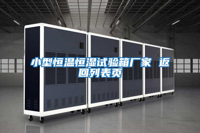 小型恒温恒湿试验箱厂家 返回列表页