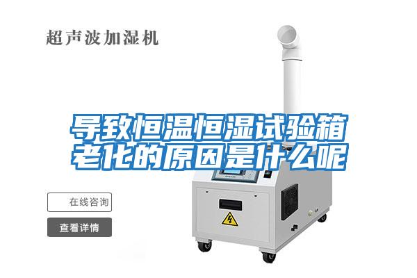 导致恒温恒湿试验箱老化的原因是什么呢