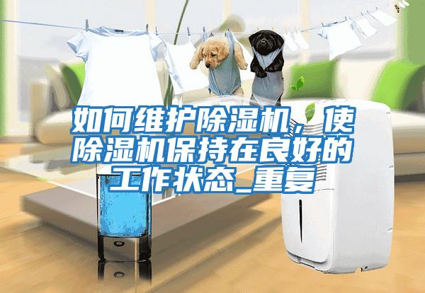如何维护除湿机，使除湿机保持在良好的工作状态_重复