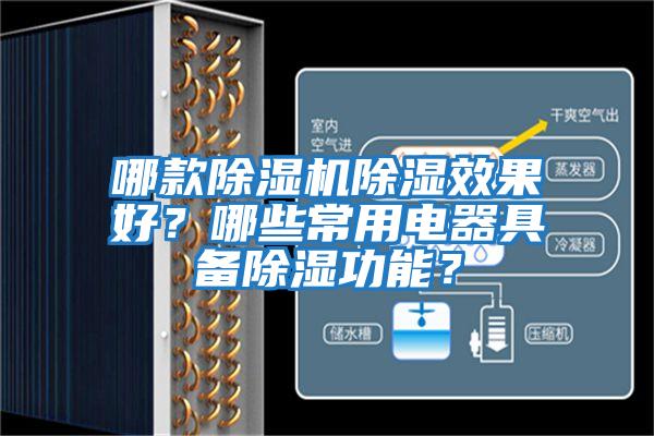 哪款除湿机除湿效果好？哪些常用电器具备除湿功能？