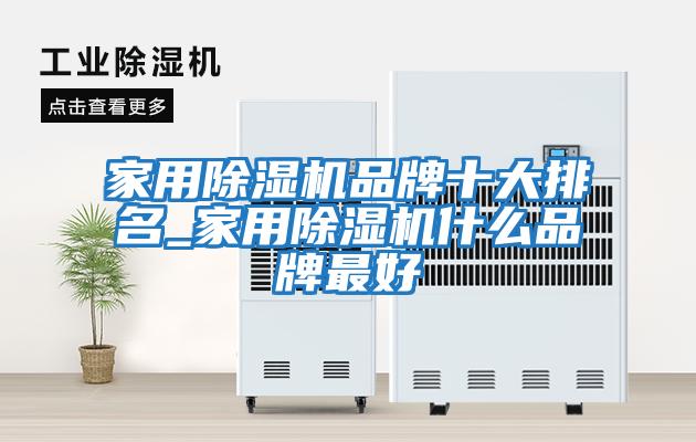 家用除湿机品牌十大排名_家用除湿机什么品牌最好