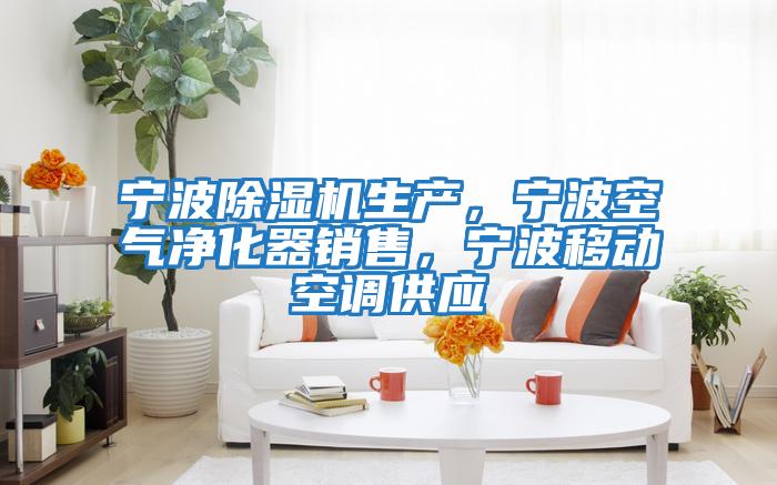 宁波除湿机生产，宁波空气净化器销售，宁波移动空调供应