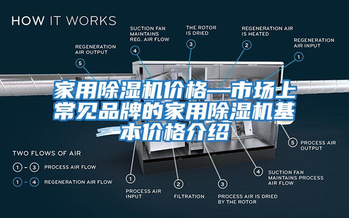 家用除湿机价格—市场上常见品牌的家用除湿机基本价格介绍