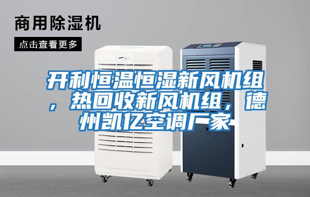 开利恒温恒湿新风机组，热回收新风机组，德州凯亿空调厂家