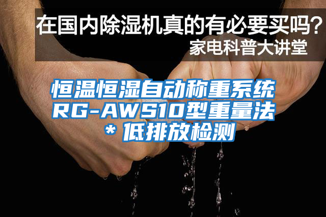 恒温恒湿自动称重系统RG-AWS10型重量法＊低排放检测