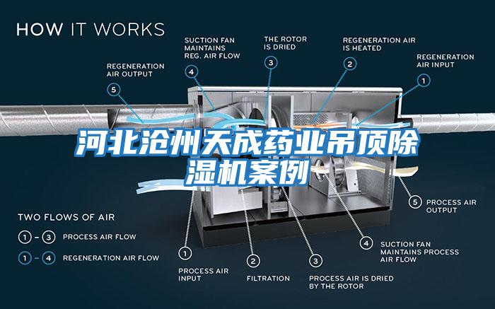 河北沧州天成药业吊顶除湿机案例