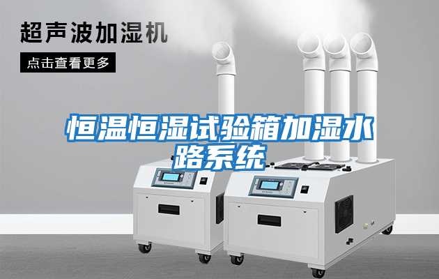 恒温恒湿试验箱加湿水路系统