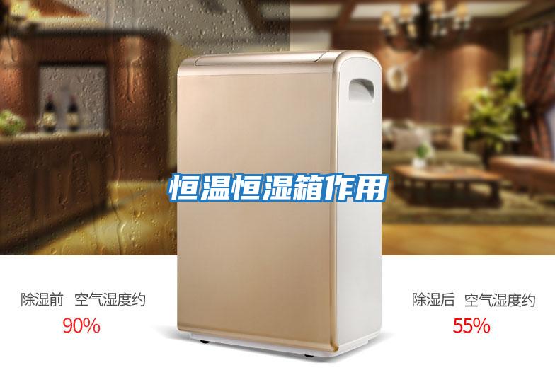 恒温恒湿箱作用