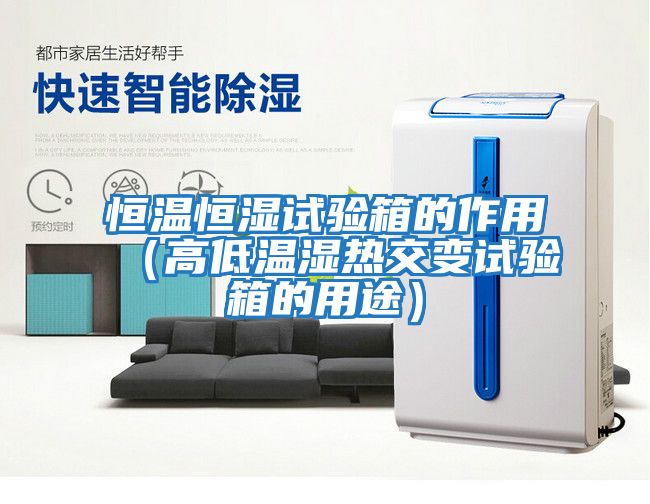 恒温恒湿试验箱的作用（高低温湿热交变试验箱的用途）